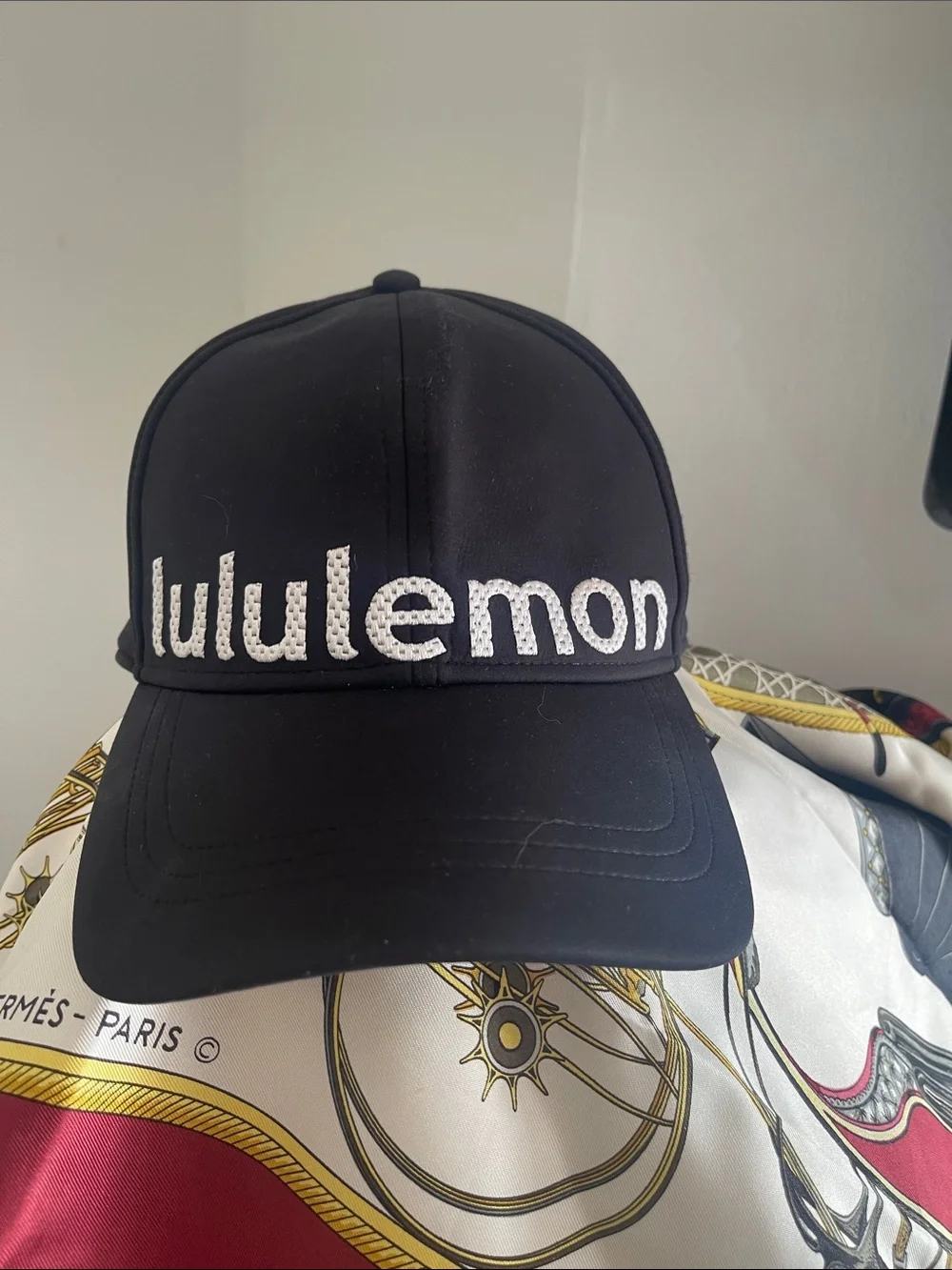 lululemon athletica Black Embroidered Logo Baseball Cap